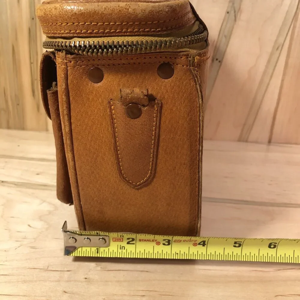 Vintage Craftsman Genuine Pigskin Camera Bag Made in Japan 1950's